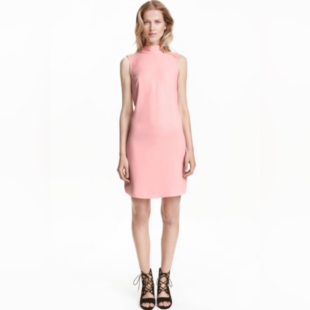 ❤️ SALE!  **H&M Powder Pink Sleeveless Chiffon Midi Dress**